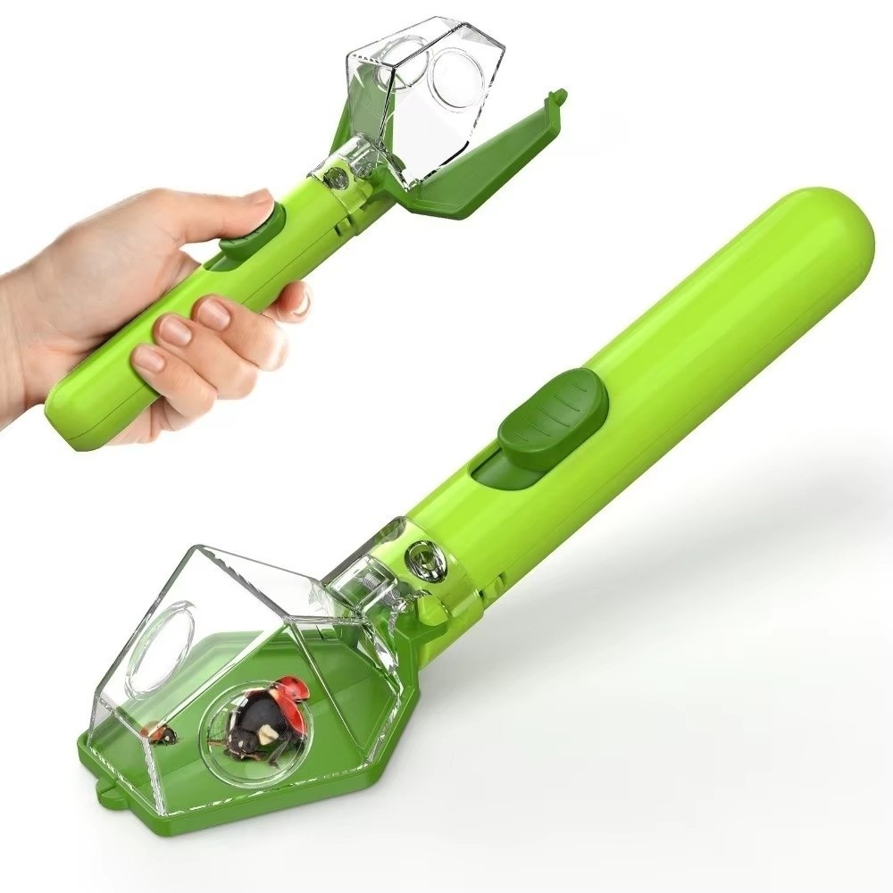 Gardening Tools Kit For Kids - เครื่องดักแมลงแบบพกพาอเนกประสงค์ กลไกปล่อยแมลงอย่างปลอดภัย แบบกด ดักแมลงแบบมือถือ จับถนัดมือ อุปกรณ์เสริมสำหรับสวน