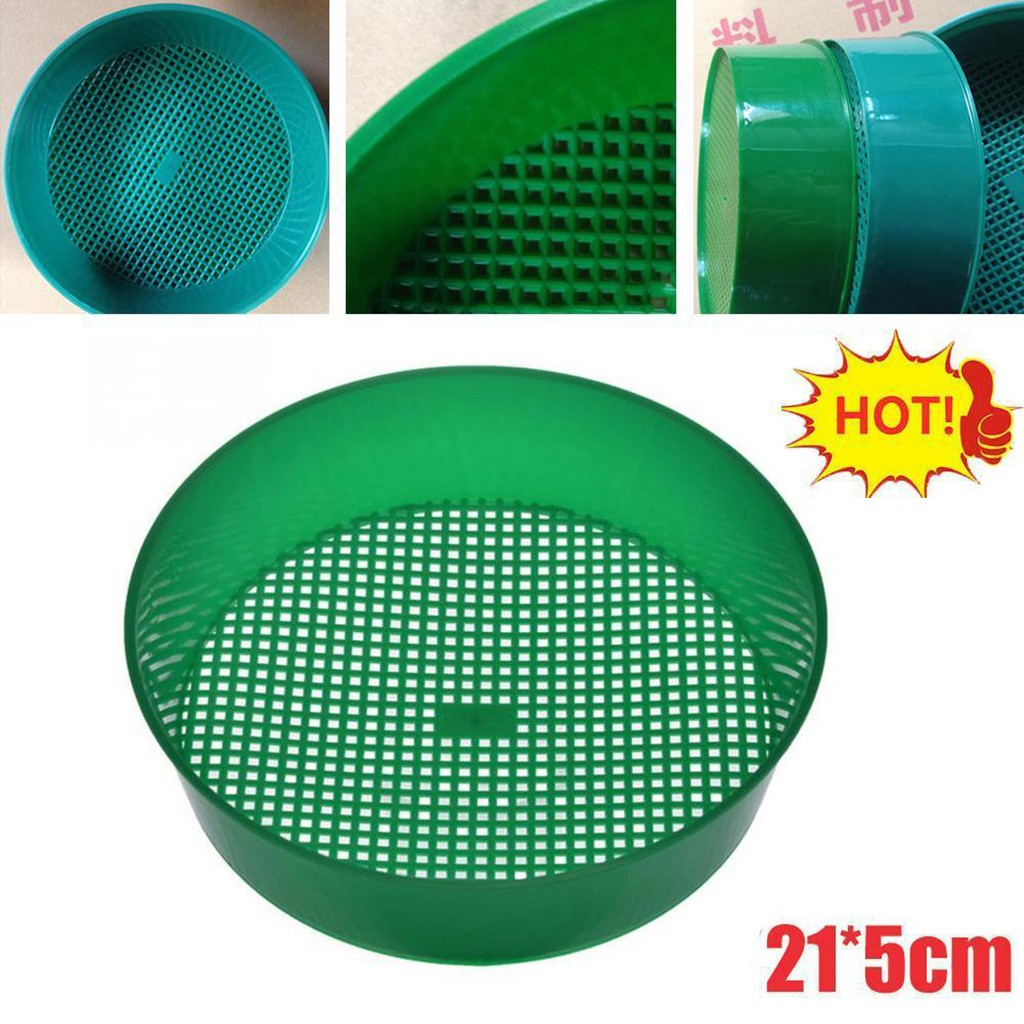 Gardening Tools For Home - สวนพลาสติกตะแกรงบ้านสวนเครื่องมือตาข่ายดินตะแกรงการทําเหมืองแร่ทราย Sifter Potting Sieve สําหรับพืชดินหิน Sifting