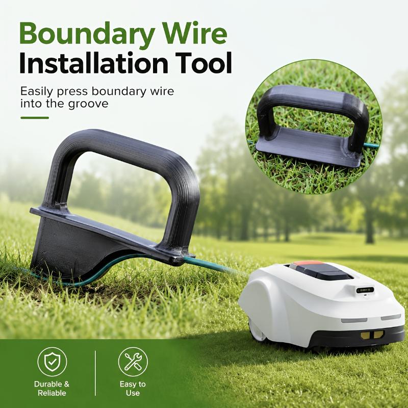 Gardening Tools Uses - เครื่องมือวางลวดกำหนดขอบเขตแบบรีไซเคิลได้ พร้อมเสาปักป้องกันรังสียูวี สำหรับเครื่องตัดหญ้าอัตโนมัติ ใช้สำหรับติดตั้งในสวน
