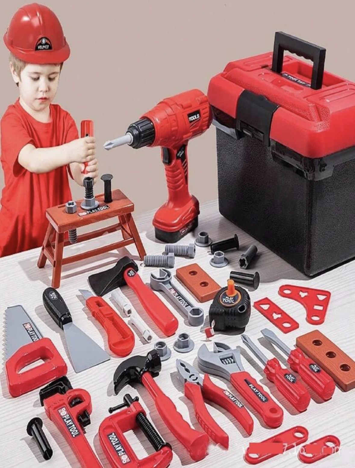 Gardening Tools Kit For Kids - ชุดเครื่องมือเด็ก ของเล่น 68/55/41/38 ชิ้น ชุดเครื่องมือซ่อมแซมจำลอง ชุดของเล่นบทบาทสมมติ