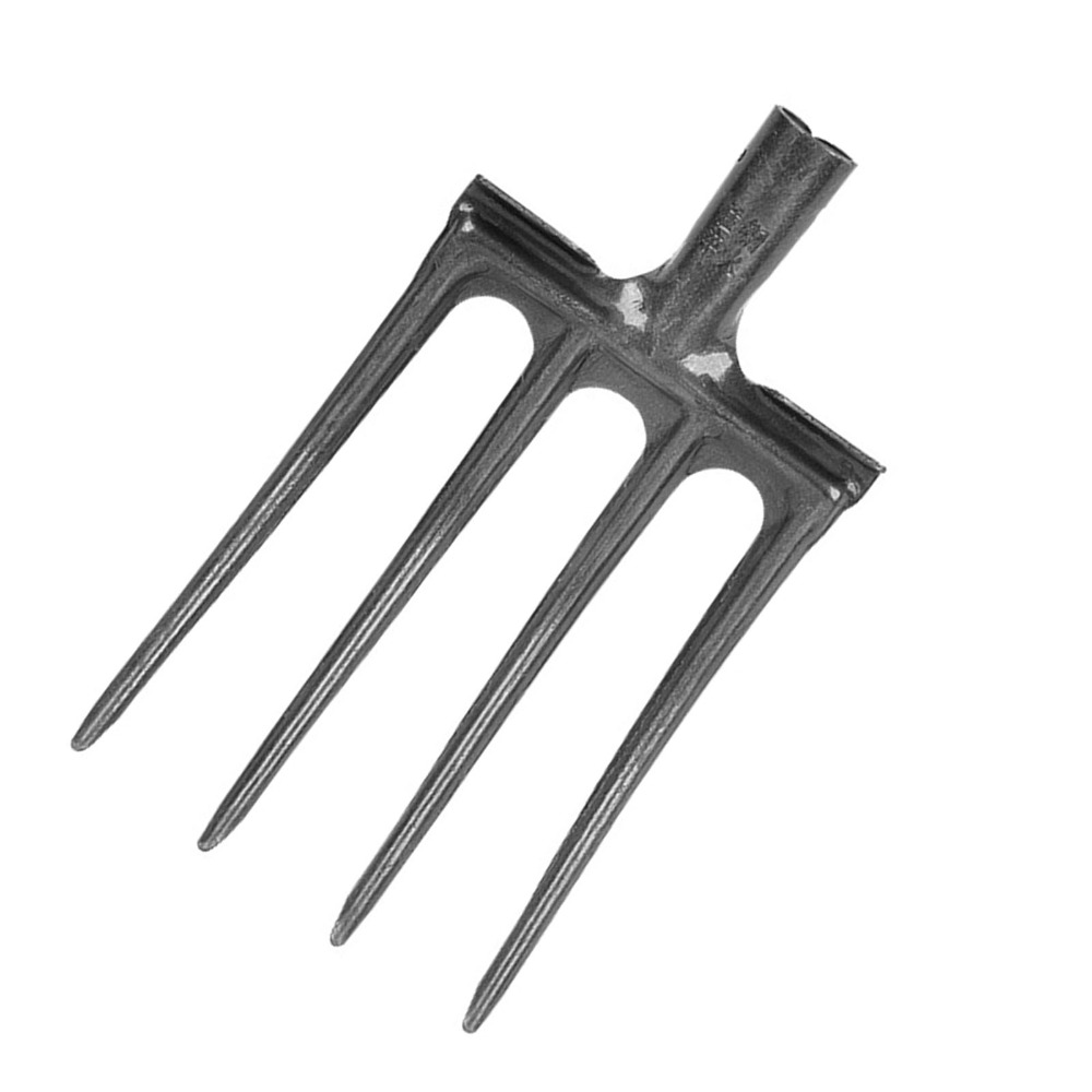 Spade Digging Fork - ส้อมขุดดินเหล็กกล้าคาร์บอนสูง แข็งแรง ทนทาน 4 ง่าม ป้องกันการแตกหัก
