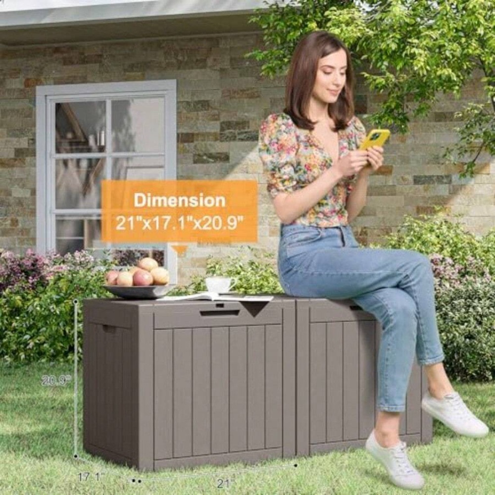 กล่องเก็บของกลางแจ้งขนาด 35 แก - Gardening Tools Uses บทวิจารณ์และราคา