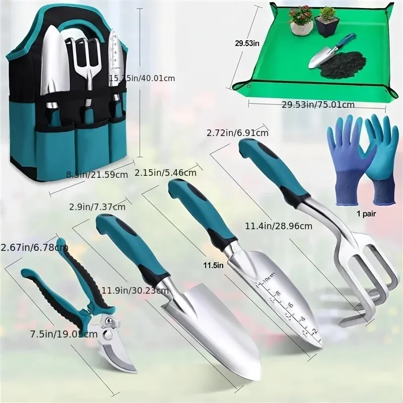 ชุดเครื่องมือทำสวน 7 ชิ้น ทนทา - Spade Digging Fork บทวิจารณ์และราคา