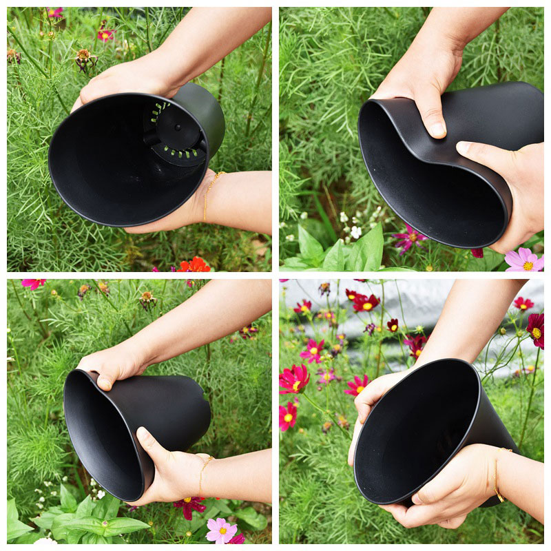 10pcs หนากระถางดอกไม้เอวสูงรอบ - Gardening Tools Green บทวิจารณ์และราคา