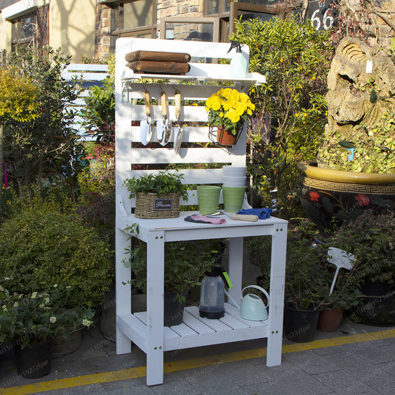 โต๊ะทำสวนไม้เนื้อแข็งสำหรับปลู - Gardening Tools Japan บทวิจารณ์และราคา