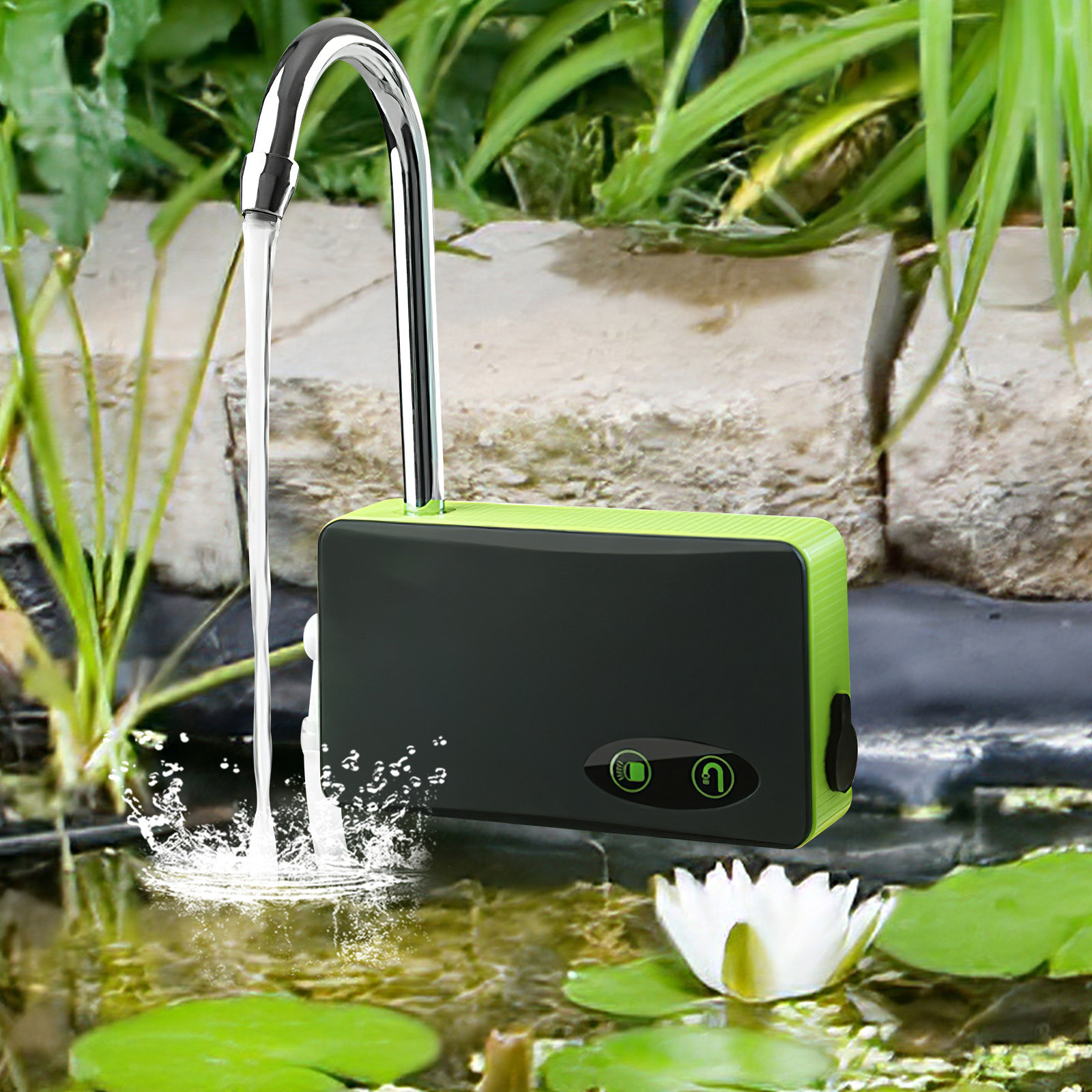 ปั๊มออกซิเจนแบบพกพาสามในหนึ่งเ - Gardening Tools Green บทวิจารณ์และราคา