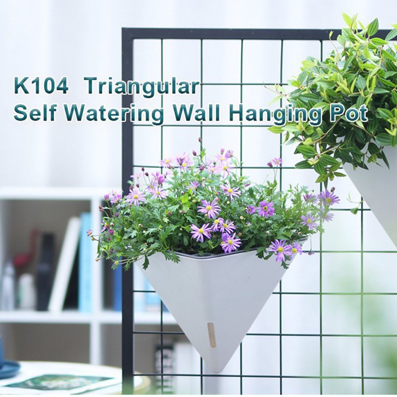 กระถางต้นไม้ติดผนังรูปสามเหลี่ - Gardening Tools Green บทวิจารณ์และราคา