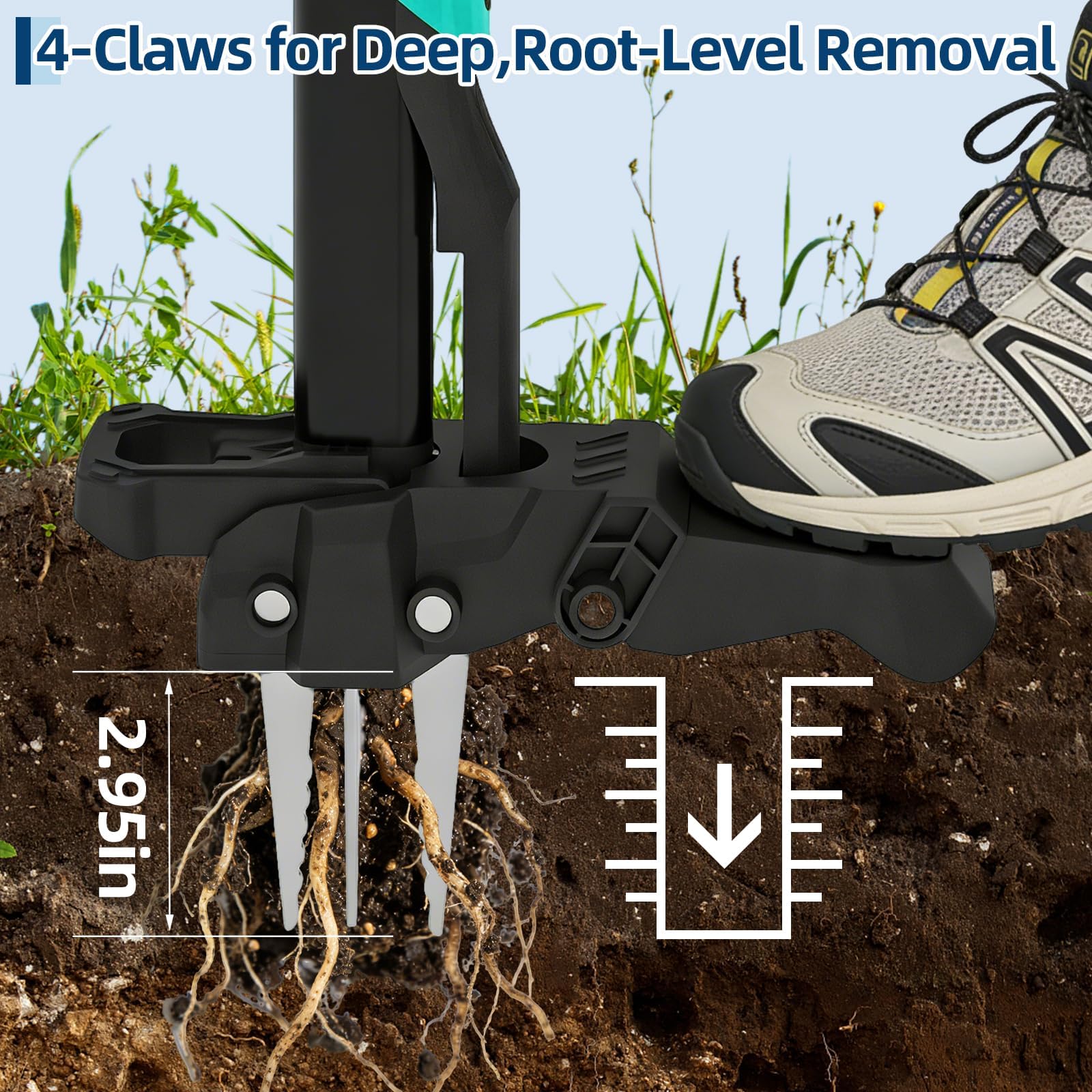 ที่ดึงวัชพืชแบบด้ามยาว ไม่ต้อง - Gardening Tools Green บทวิจารณ์และราคา