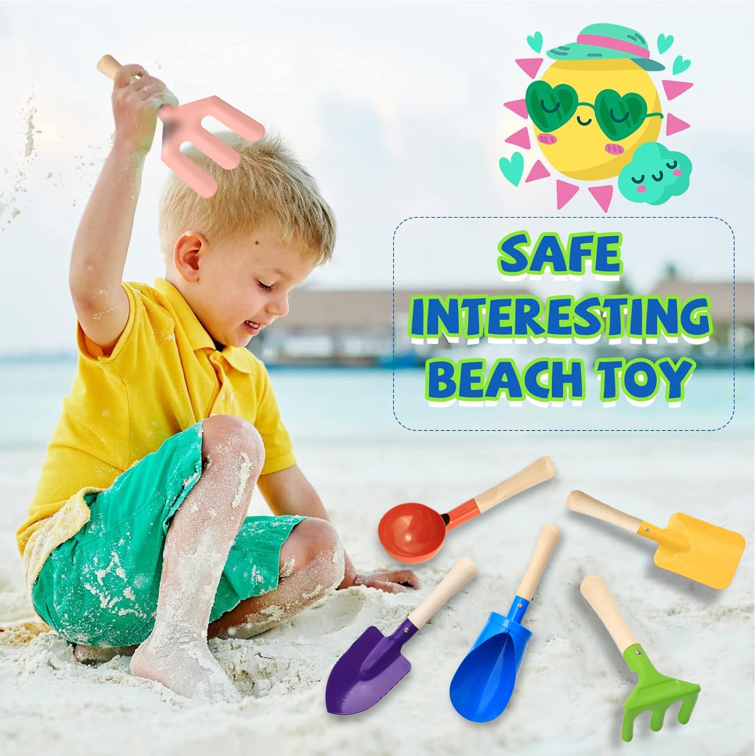 สีสัน 6 ชิ้นมัลติฟังก์ชั่เด็กท - Gardening Tools Kit For Kids บทวิจารณ์และราคา
