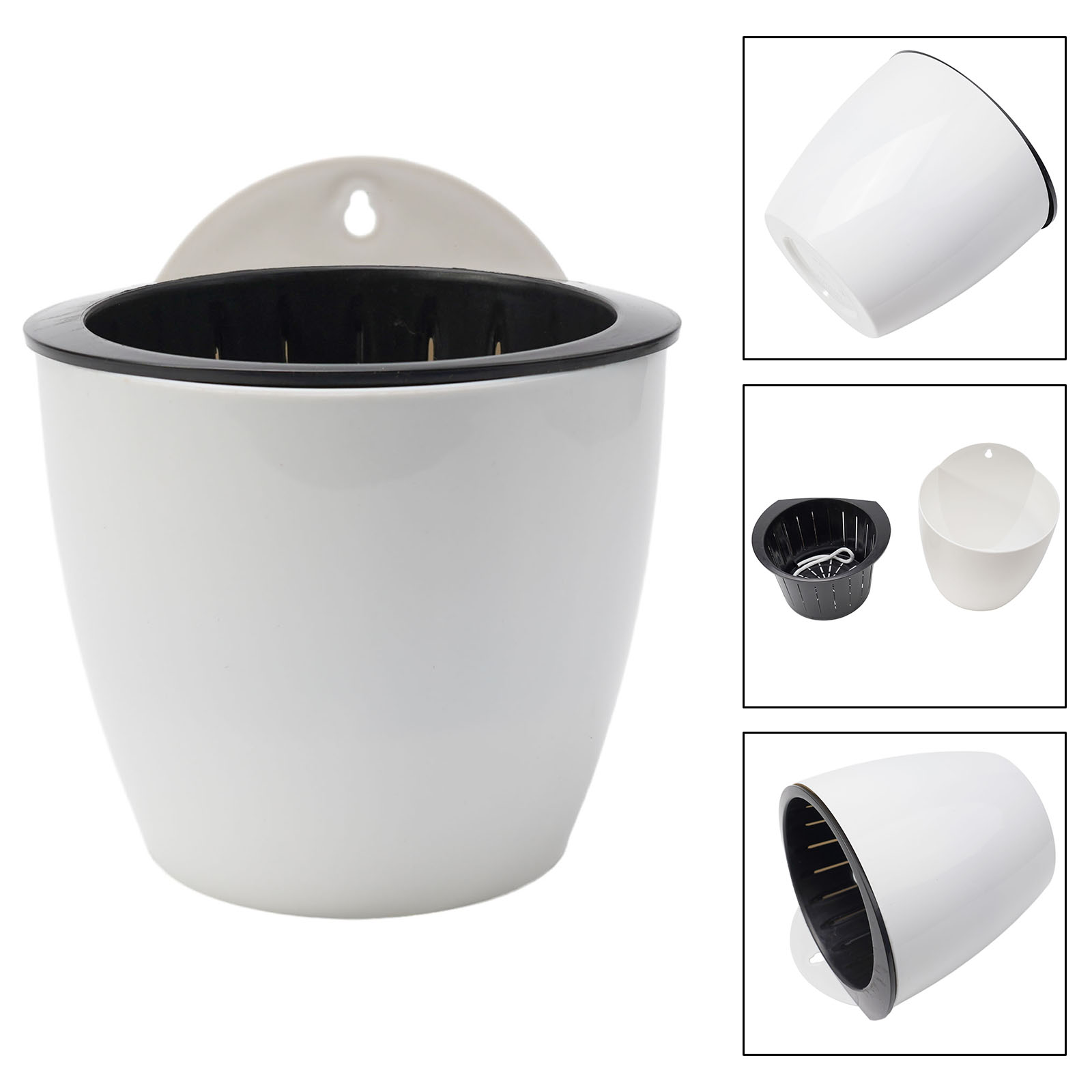 กระถางดอกไม้พลาสติก1X ติดผนังด - Gardening Tools Green บทวิจารณ์และราคา