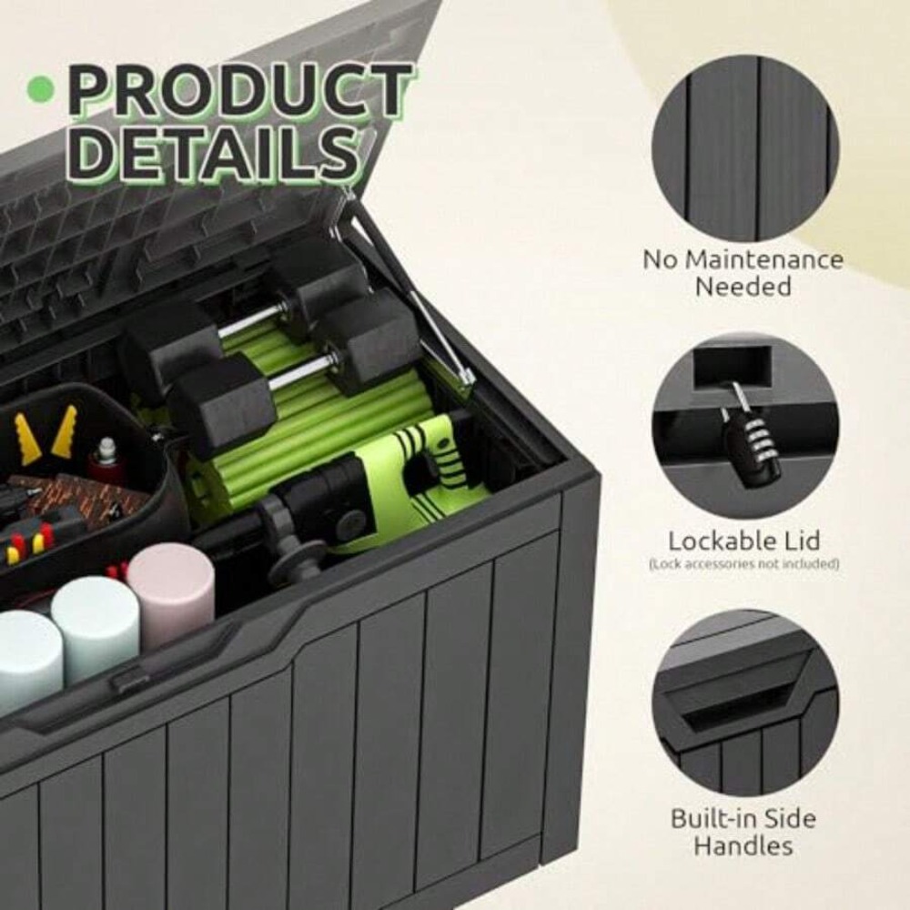 กล่องเก็บของกันน้ำขนาด 80 แกลล - Gardening Tools Uses บทวิจารณ์และราคา