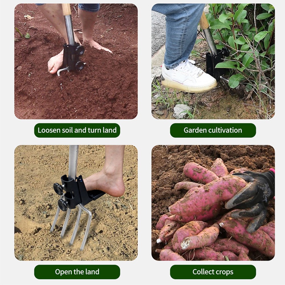เครื่องมือช่วยขุดดินแบบใช้คันโ - Spade Digging Fork บทวิจารณ์และราคา