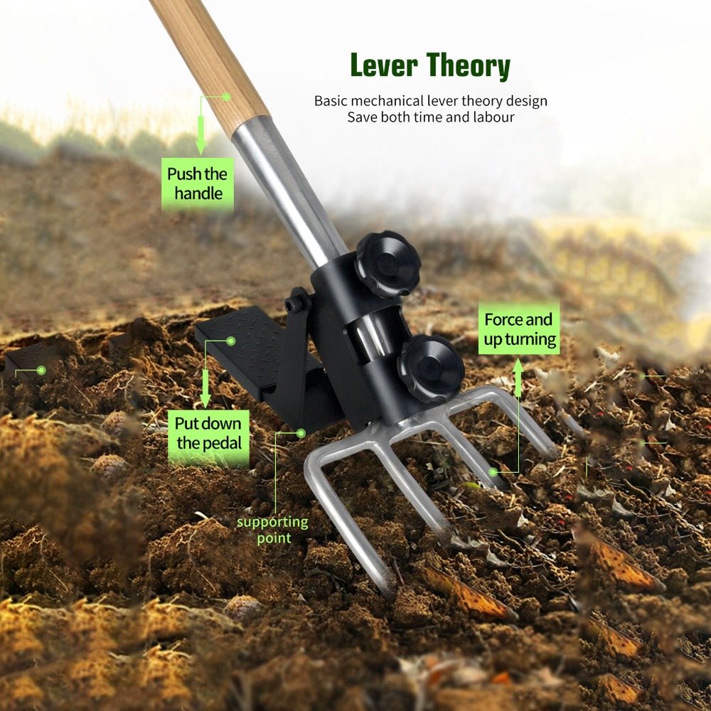 เครื่องมือช่วยขุดดินแบบใช้คันโ - Spade Digging Fork บทวิจารณ์และราคา